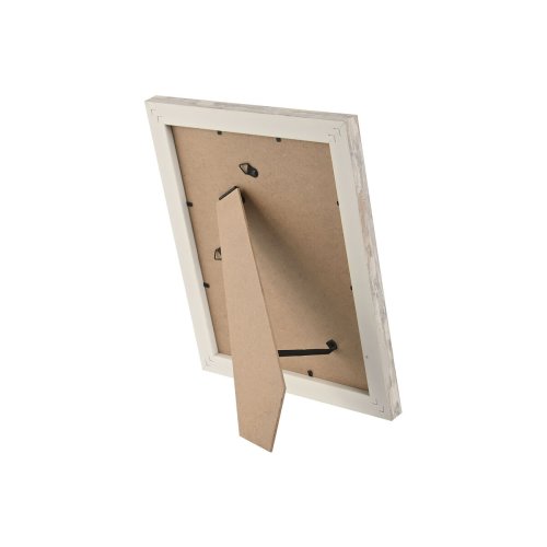 Fotoram Home ESPRIT Vit Naturell Glas polystyren Skandinavisk 24