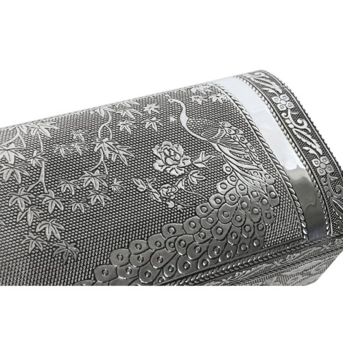 Smyckeskrin Home ESPRIT Grn Silvrig Tr Aluminium 22,5 x 10 x 6