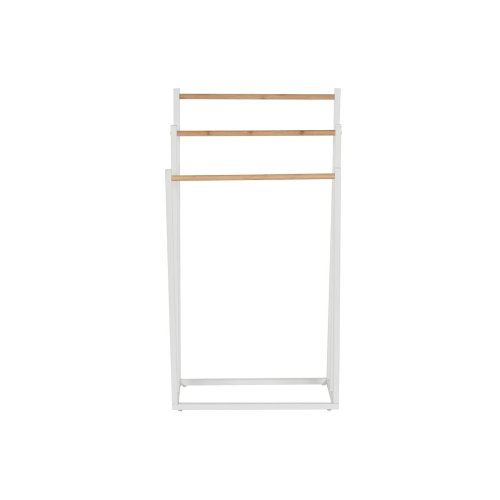 Handdukshngare golvmodell Home ESPRIT Vit Naturell Metall Bambu
