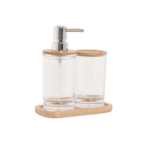 Badkit Home ESPRIT Transparent Naturell Bambu Aluminium polystyr