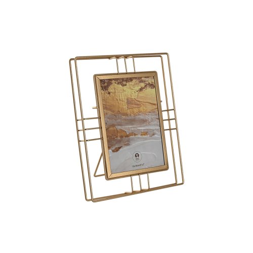 Fotoram Home ESPRIT Gyllene Metall Glas 18,5 x 2,5 x 23,5 cm (12
