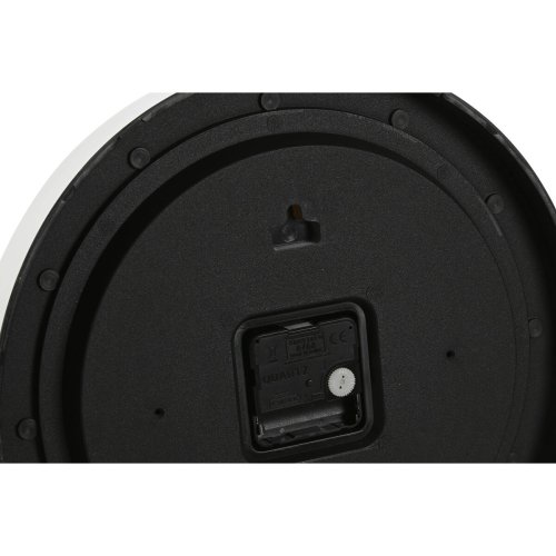 Vggklocka Home ESPRIT Vit Gyllene Silvrig PVC 30 x 4 x 30 cm (2