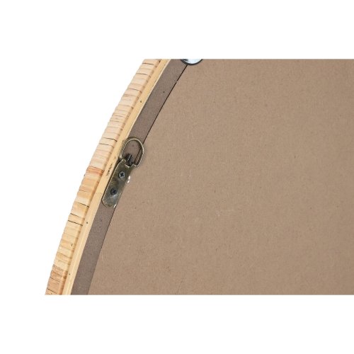 Vggspegel Home ESPRIT Naturell Glas Rattan Scandi 78 x 4,5 x 10