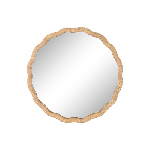 Vggspegel Home ESPRIT Naturell Scandi 80 x 4,5 x 80 cm