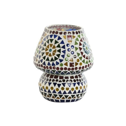 Bordslampa Home ESPRIT Multicolour Aluminium Glas 220 V 13 x 13