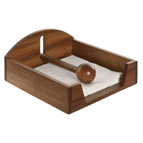 Servetthllare Home ESPRIT Naturell Akaciatr 19 x 21 x 8,8 cm