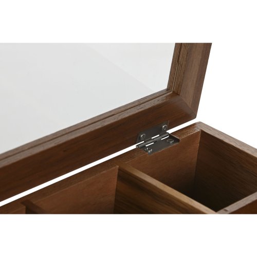 Lda fr rtte Home ESPRIT Naturell Glas Akaciatr 20,5 x 20,5 x