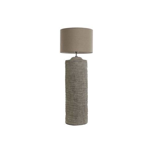 Bordslampa Home ESPRIT Gr Cement 50 W 220 V 24 x 24 x 82 cm