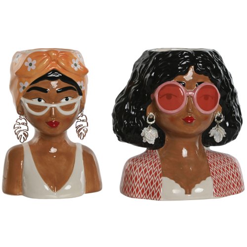 Kruka Home ESPRIT Multicolour 16 x 13 x 24 cm (2 antal)