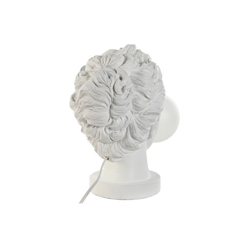 Bordslampa Home ESPRIT Vit Harts Plast 220 V 20 x 36 x 31 cm