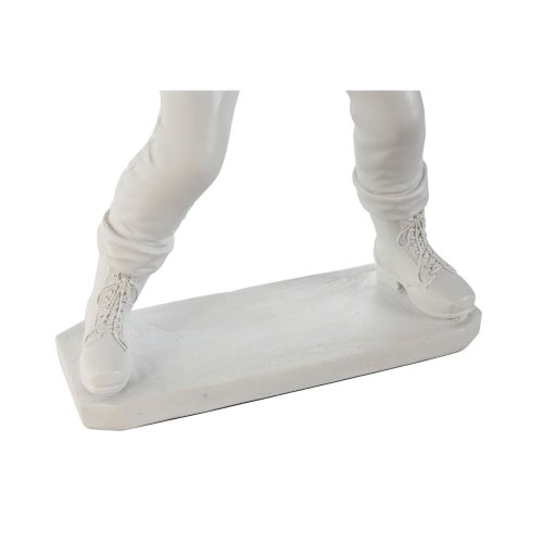 Bordslampa Home ESPRIT Vit Gyllene Harts 220 V 32 x 13 x 52 cm