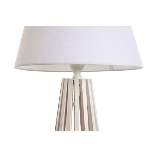Bordslampa Home ESPRIT Vit Tr 50 W 220 V 30 x 30 x 61 cm