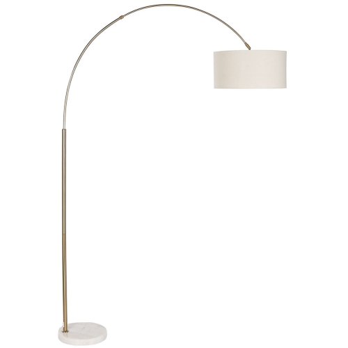 Golvlampa Home ESPRIT Vit Beige Gyllene 126 x 40 x 193 cm