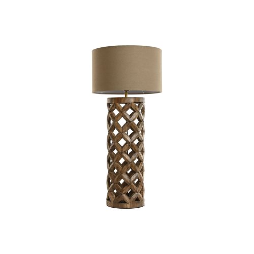 Bordslampa Home ESPRIT Beige Naturell Mangotr 50 W 220 V 35,5 x