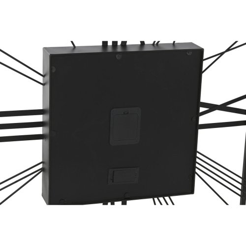 Vggklocka Home ESPRIT Svart Gyllene Metall Glas 80 x 8 x 80 cm
