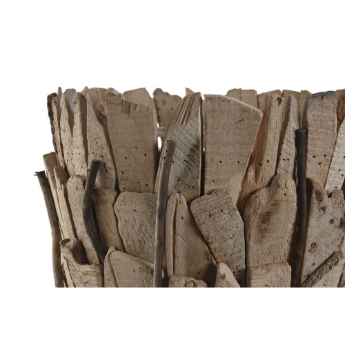 Set med planteringskrl Home ESPRIT Brun Paulowniatr 35 x 35 x