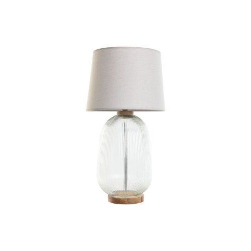 Bordslampa Home ESPRIT Beige Tr Glas 50 W 220 V 32 x 32 x 61 cm