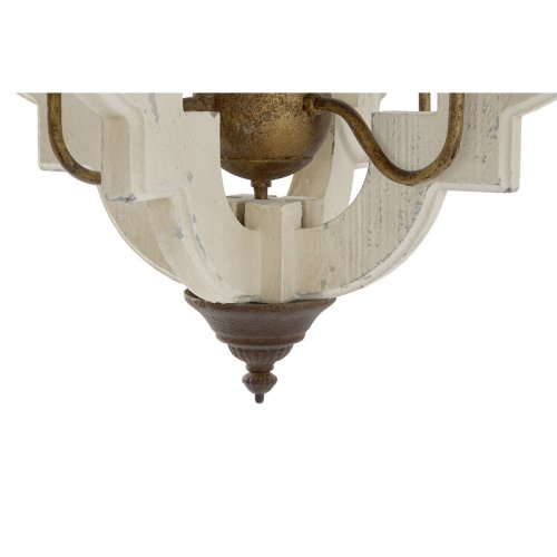 Taklampa Home ESPRIT Vit Brons Jrn Gran 40 W 63 x 63 x 74 cm