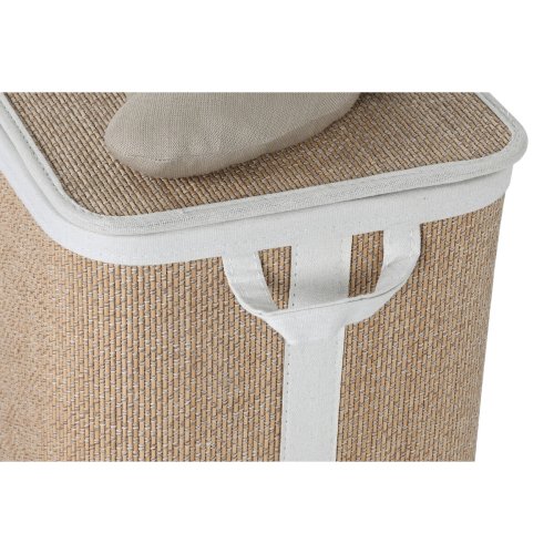 Tvttkorg Home ESPRIT Grn Naturell Barn 44 x 44 x 45 cm 4 Delar