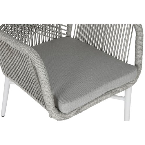Trdgrdssoffa Home ESPRIT Vit Gr Aluminium syntetisk rattan 57