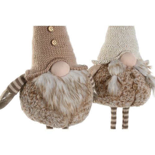 Julgranskula Home ESPRIT Brun Beige Gnom 30 x 18 x 65 cm (2 anta
