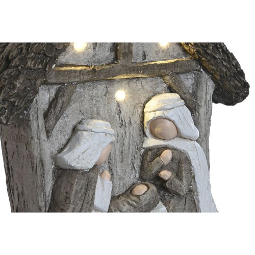Julkrubba-set Home ESPRIT Grn Gr Magnesium 27,5 x 10,5 x 34,5