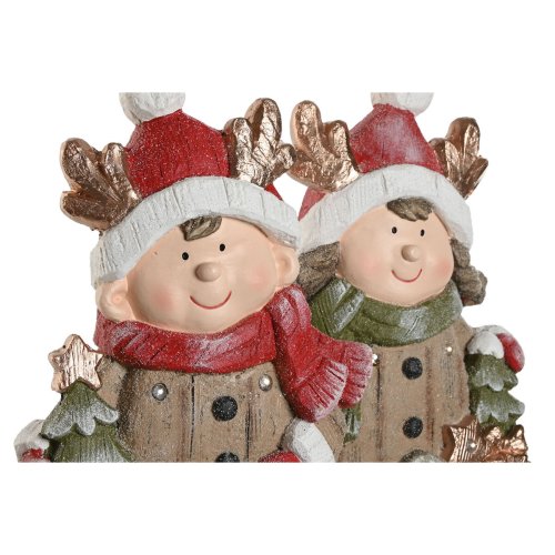 Julgranskula Home ESPRIT Brun Rd 23 x 10,5 x 40 cm (2 antal)