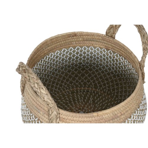 Korg - set Home ESPRIT Vit Naturell Ljusbrun PVC Sjgrs Rusar 3