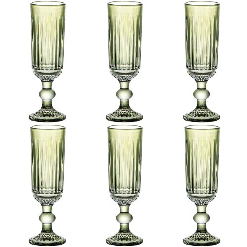 Glasset Home ESPRIT Grn Glas 6 x 6 x 18,4 cm (6 antal)