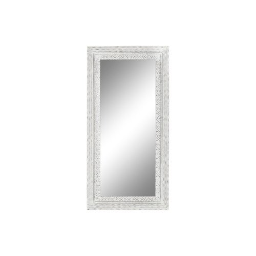 Vggspegel Home ESPRIT Vit Indier Avskalad 87 x 4 x 175 cm