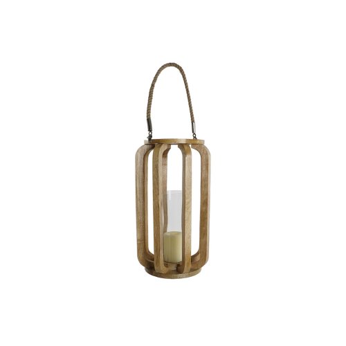 Ljusstakar Home ESPRIT Naturell Glas Mangotr