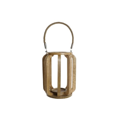 Ljusstakar Home ESPRIT Naturell Glas Mangotr 25 x 25 x 35 cm