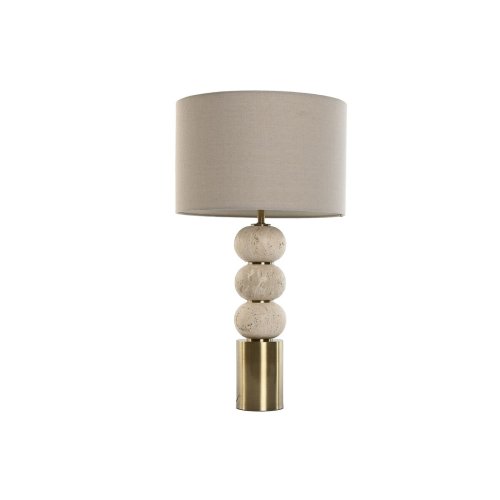 Bordslampa Home ESPRIT Beige Gyllene