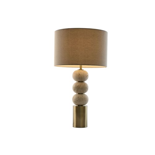 Bordslampa Home ESPRIT Beige Gyllene