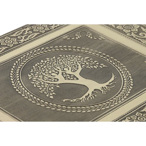 Smyckeskrin Home ESPRIT Vit Champagne Tr Aluminium 38 x 20 x 7,