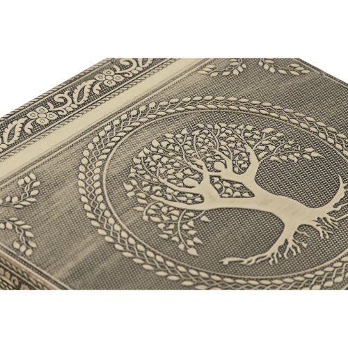 Smyckeskrin Home ESPRIT Vit Champagne Tr Aluminium 18 x 18 x 6