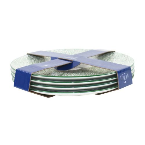 Tallriksset Home ESPRIT Grn Stengods Mandala Arab 27 x 27 x 2,5