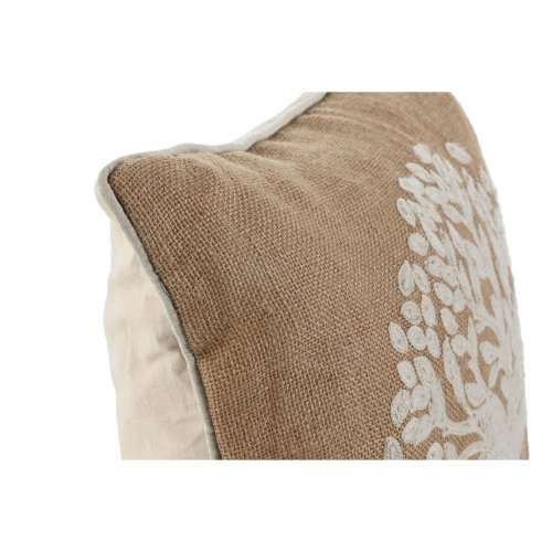 Kudde Home ESPRIT Vit Brun Trd Romantisk 45 x 15 x 45 cm (2 ant