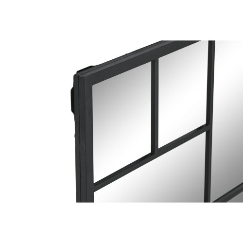 Vggspegel Home ESPRIT Svart 90 x 2 x 90 cm