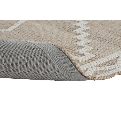 Matta Home ESPRIT Vit Naturell Boho 160 x 230 x 1 cm
