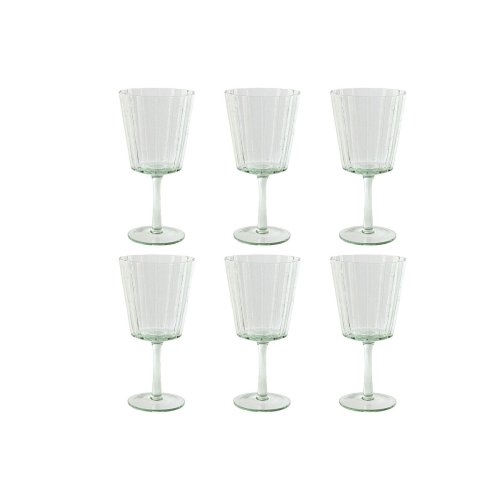 Glasset Home ESPRIT Grn Glas 9 x 9 x 17,8 cm (6 antal)