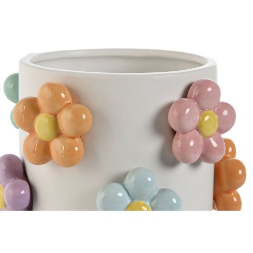 Kruka Home ESPRIT Vit Multicolour Dolomite Virgok 17 x 17 x 14,