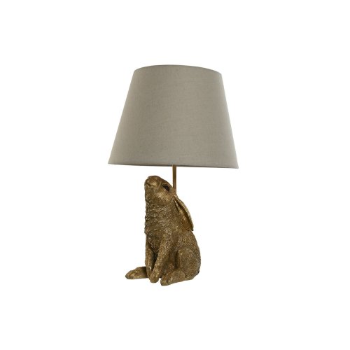 Bordslampa Home ESPRIT Beige Gyllene Harts 50 W 220 V 30 x 30 x