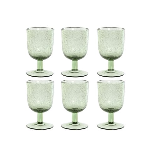 Glasset Home ESPRIT Grn Glas 300 ml 8 x 8 x 14 cm (6 antal)
