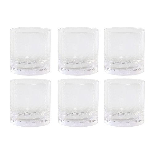 Glasset Home ESPRIT Transparent Glas Med relief (6 antal)