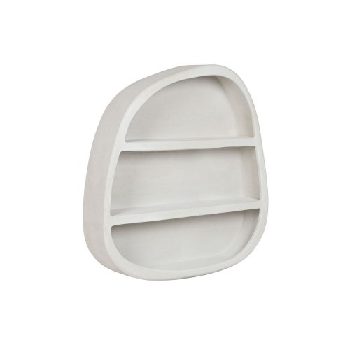Bokhylla Home ESPRIT Vit Tr MDF 100 x 18 x 100 cm Vgg