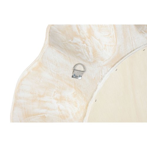 Vggspegel Home ESPRIT Vit Avskalad Gravyr 76 x 7 x 76 cm