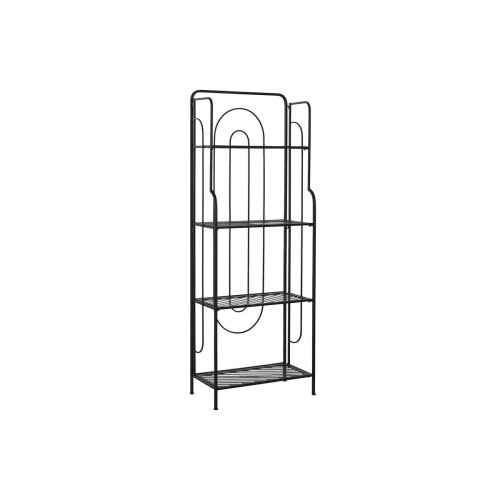 Bokhylla Home ESPRIT Svart Metall 60 x 27 x 160 cm