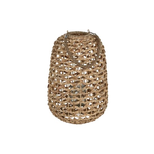 Ljusstakar Home ESPRIT Naturell Metall 28 x 28 x 42 cm