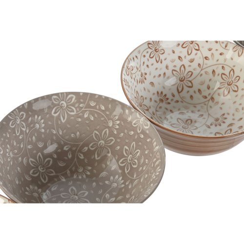 Sklset Home ESPRIT Brun Beige Porslin Virgok Shabby Chic 15 x